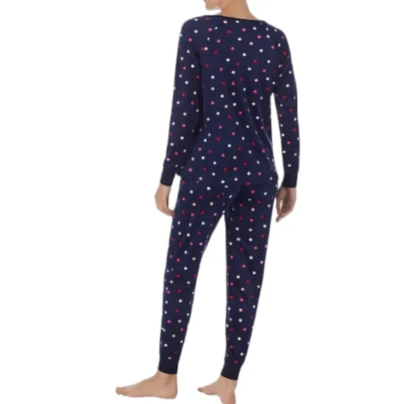 kate spade Intimates Sleepwear Kate Spade Womens 2piece Pajama Set Navy Polka Dot Size Xl Poshmark